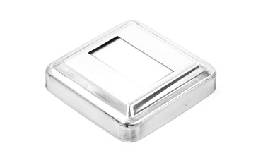 Низ стойки под трубу 40х20 мм, 66х66х0.6, высота 16 мм, полированный (AISI 304) k385-3 купить в Красноярске Низ стойки под трубу 40х20 мм, 66х66х0.6, высота 16 мм, полированный (AISI 304) k385-3 купить в Красноярске