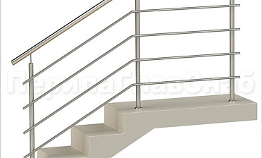 Четыре ригеля на сварке, круглый поручень и круглые стойки для крыльца купить в Красноярске Четыре ригеля на сварке, круглый поручень и круглые стойки для крыльца купить в Красноярске