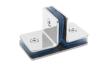 Коннектор для душевой кабины на 3 стекла латунь-хром t727 PC купить в Красноярске