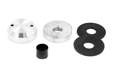 Комплект торцевого крепления несущего стекла, гайка-шайба Ø50х10х18 мм с внутренней резьбой М16, шлифованный AISI 304 k277-8 купить в Красноярске