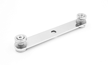 Стеклодержатель пластинчатый штампованный 3хМ8, по центрам 170х4 мм, полированный, шайбы 4 мм штамп., под стекло 6-12 AISI201 k047-6 купить в Красноярске