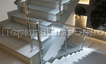 Нержавеющие перила и ограждения со стеклом и подсветкой купить в Красноярске Нержавеющие перила и ограждения со стеклом и подсветкой купить в Красноярске