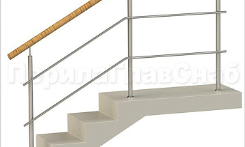 Два ригеля на сварке, круглый пластиковый поручень и круглые стойки в Красноярске. Готовые проекты ПерилаГлавСнаб Два ригеля на сварке, круглый пластиковый поручень и круглые стойки в Красноярске. Готовые проекты ПерилаГлавСнаб