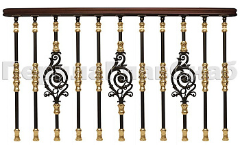 Латунные перила для лестниц серии – Намибия L07 в Красноярске. Готовые проекты ПерилаГлавСнаб Латунные перила для лестниц серии – Намибия L07 в Красноярске. Готовые проекты ПерилаГлавСнаб