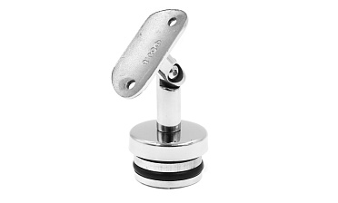 Наконечник палец с алюминиевой системой фиксации на стойке Ø42.4х1.5 мм, регулируемым ложементом под поручень Ø50.8 мм, полированный, литой, нержавеющий AISI 304 k206 купить в Красноярске Наконечник палец с алюминиевой системой фиксации на стойке Ø42.4х1.5 мм, регулируемым ложементом под поручень Ø50.8 мм, полированный, литой, нержавеющий AISI 304 k206 купить в Красноярске