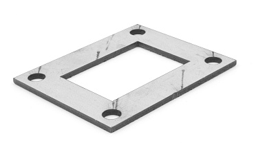 Фланец прямоугольный нержавеющий 100х80 (под трубу 40x60) Ф-0533 купить в Красноярске Фланец прямоугольный нержавеющий 100х80 (под трубу 40x60) Ф-0533 купить в Красноярске
