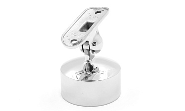 Наконечник шарнирный на стойку Ø50.8 мм, под поручень Ø50.8 мм, наружный, литой, полированный, нержавеющий (AISI 304) k326-4 купить в Красноярске Наконечник шарнирный на стойку Ø50.8 мм, под поручень Ø50.8 мм, наружный, литой, полированный, нержавеющий (AISI 304) k326-4 купить в Красноярске