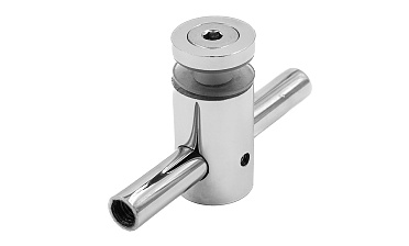 Спайдерный стеклодержатель для стекла 10 мм (5+5 мм), полированный, регулируемый (AISI 201) k215 купить в Красноярске Спайдерный стеклодержатель для стекла 10 мм (5+5 мм), полированный, регулируемый (AISI 201) k215 купить в Красноярске