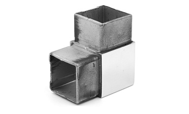 Поворот поручня 40х40 мм, нержавеющая сталь AISI 304, полированная k365 купить в Красноярске