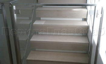 Зажимные одностворчатые калитки из нержавеющей стали со стеклом в Красноярске. Готовые проекты ПерилаГлавСнаб