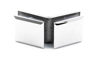 Коннектор для душевой кабины стекло-стекло 135° 45х45 мм латунь-хром t736 PC купить в Красноярске