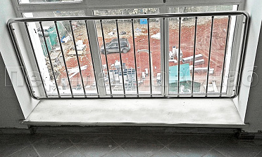 Ограждения из нержавейки экранного типа «Частокол» для окон купить в Красноярске Ограждения из нержавейки экранного типа «Частокол» для окон купить в Красноярске