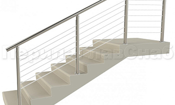 Заполнение из 7ми тросиков (тросик в оболочке) для крыльца в Красноярске. Готовые проекты ПерилаГлавСнаб Заполнение из 7ми тросиков (тросик в оболочке) для крыльца в Красноярске. Готовые проекты ПерилаГлавСнаб