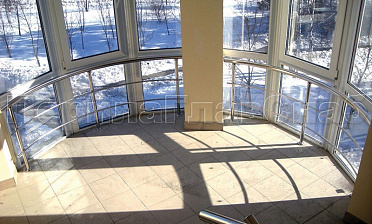 Ригельное ограждение для панорамных окон купить в Красноярске Ригельное ограждение для панорамных окон купить в Красноярске