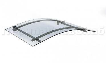 Навес гнутый из поликарбоната- вариант 2 купить в Красноярске Навес гнутый из поликарбоната- вариант 2 купить в Красноярске