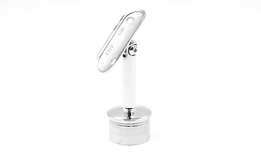 Наконечник палец с регулируемым ложементом под поручень Ø38.1-42.4 мм, на стойку Ø38.1х1.5 мм, литой, полированный, нержавеющий (AISI 304) k006-7 купить в Красноярске Наконечник палец с регулируемым ложементом под поручень Ø38.1-42.4 мм, на стойку Ø38.1х1.5 мм, литой, полированный, нержавеющий (AISI 304) k006-7 купить в Красноярске