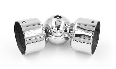 Поворот литой, внешний, регулируемый, "шар", под Ø50.8 мм, полированный AISI 304 k262 купить в Красноярске Поворот литой, внешний, регулируемый, "шар", под Ø50.8 мм, полированный AISI 304 k262 купить в Красноярске