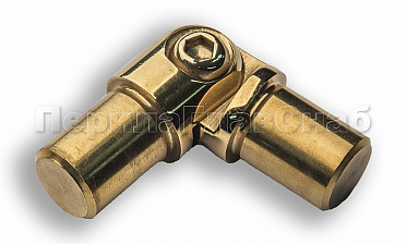 Поворот ригеля Ø16х1.5 мм, с двумя установочными штифтами, шарнирный, золото (AISI 304) k060-88 купить в Красноярске