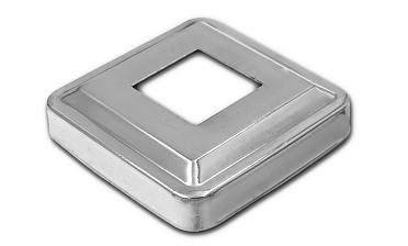 Низ стойки фигурный под трубу 25х25 мм, 66х66х0.4, высота 16 мм, полированный (AISI 304) k374 купить в Красноярске Низ стойки фигурный под трубу 25х25 мм, 66х66х0.4, высота 16 мм, полированный (AISI 304) k374 купить в Красноярске