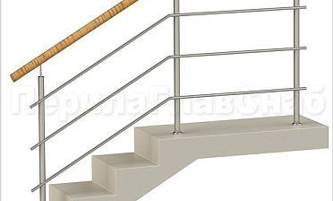 Три ригеля на сварке, круглый пластиковый поручень и круглые стойки купить в Красноярске Три ригеля на сварке, круглый пластиковый поручень и круглые стойки купить в Красноярске