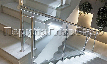 Перила с LED-подсветкой в Красноярске. Готовые проекты ПерилаГлавСнаб Перила с LED-подсветкой в Красноярске. Готовые проекты ПерилаГлавСнаб