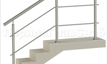 Два ригеля на держателях, круглый поручень и квадратные стойки купить в Красноярске Два ригеля на держателях, круглый поручень и квадратные стойки купить в Красноярске