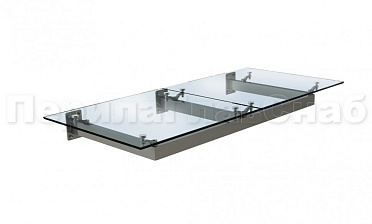 Стеклянный козырек на прямом каркасе купить в Красноярске Стеклянный козырек на прямом каркасе купить в Красноярске