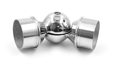 Поворот литой, регулируемый, "шар" с установочными кольцами, под Ø50.8 мм, (AISI 304) k558 купить в Красноярске Поворот литой, регулируемый, "шар" с установочными кольцами, под Ø50.8 мм, (AISI 304) k558 купить в Красноярске