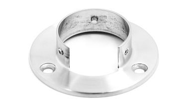 Фланец настенный, для Ø48.3мм, под 3 самореза 4.8мм, литой, шлифованный, AISI304 Фk238-2 купить в Красноярске Фланец настенный, для Ø48.3мм, под 3 самореза 4.8мм, литой, шлифованный, AISI304 Фk238-2 купить в Красноярске