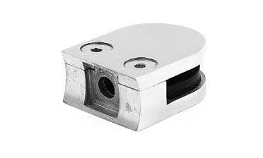 Стеклодержатель литой с вставками под стекло 8-10 мм, закругленный под Ø50.8 мм, 40х22х50, полированный, (AISI 304) k001-8 купить в Красноярске Стеклодержатель литой с вставками под стекло 8-10 мм, закругленный под Ø50.8 мм, 40х22х50, полированный, (AISI 304) k001-8 купить в Красноярске