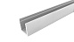 П-образный профиль 20 мм нижний, алюминиевый анодированный, длина 3000 мм т22 AL