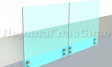 Ограждение без поручня на точечном креплении купить в Красноярске Ограждение без поручня на точечном креплении купить в Красноярске