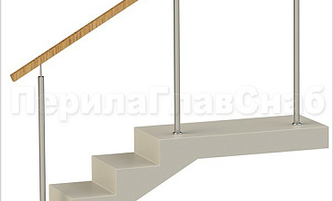 Нержавеющие ограждения без ригелей с квадратным деревянным поручнем купить в Красноярске Нержавеющие ограждения без ригелей с квадратным деревянным поручнем купить в Красноярске