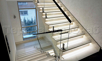 Ограждения лестничных маршей в Красноярске. Готовые проекты ПерилаГлавСнаб Ограждения лестничных маршей в Красноярске. Готовые проекты ПерилаГлавСнаб