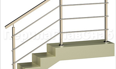 Три ригеля на сварке, квадратные поручень и стойки купить в Красноярске Три ригеля на сварке, квадратные поручень и стойки купить в Красноярске