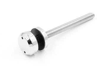 Комплект торцевого крепления несущего стекла, шпилька AISI316, гайка-шайба Ø50х10х18 мм с внутренней резьбой М16, полированный k277-2 купить в Красноярске