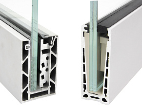 Алюминиевый профиль для стекла зажимной купить в Красноярске