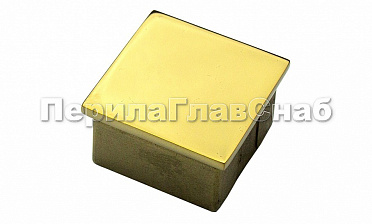 Заглушка для профильной трубы 40х40 мм, литая, полированная, под золото Фk224-88 купить в Красноярске Заглушка для профильной трубы 40х40 мм, литая, полированная, под золото Фk224-88 купить в Красноярске