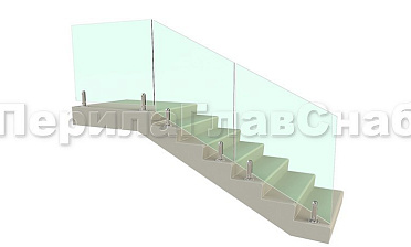 Цельностеклянное лестничное ограждение на министойках из нержавеющей стали для крыльца купить в Красноярске Цельностеклянное лестничное ограждение на министойках из нержавеющей стали для крыльца купить в Красноярске