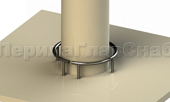 Колесоотбойник вокруг колонны в Красноярске. Готовые проекты ПерилаГлавСнаб