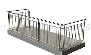 Балконные ограждения с вертикальным заполнением купить в Красноярске Балконные ограждения с вертикальным заполнением купить в Красноярске