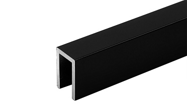 П-образный профиль 19x13, L=2200, алюминий ,черный, уценка t756 BL-У купить в Красноярске П-образный профиль 19x13, L=2200, алюминий ,черный, уценка t756 BL-У купить в Красноярске