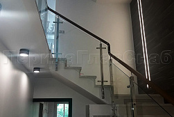 Стеклянные перила для колодезных лестниц в Красноярске. Готовые проекты ПерилаГлавСнаб - фото 4