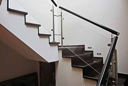 Стеклянные перила для колодезных лестниц в Красноярске. Готовые проекты ПерилаГлавСнаб - фото 8