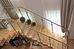 Стеклянные перила для колодезных лестниц в Красноярске. Готовые проекты ПерилаГлавСнаб - фото 11