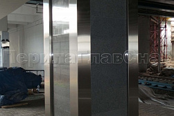 Облицовка колонн нержавеющей сталью в Красноярске. Готовые проекты ПерилаГлавСнаб - фото 9