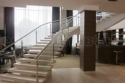 Стеклянные ограждения для торговых  и бизнес центров в Красноярске. Готовые проекты ПерилаГлавСнаб - фото 5