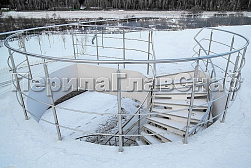 Перила для лестниц из металла в Красноярске. Готовые проекты ПерилаГлавСнаб - фото 1