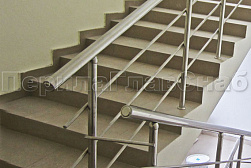 Ограждения из нержавеющей стали с тремя ригелями в Красноярске. Готовые проекты ПерилаГлавСнаб - фото 16