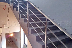 Ограждения из нержавеющей стали с тремя ригелями в Красноярске. Готовые проекты ПерилаГлавСнаб - фото 8